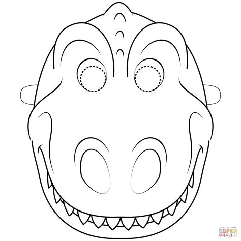 Dino Mask Template